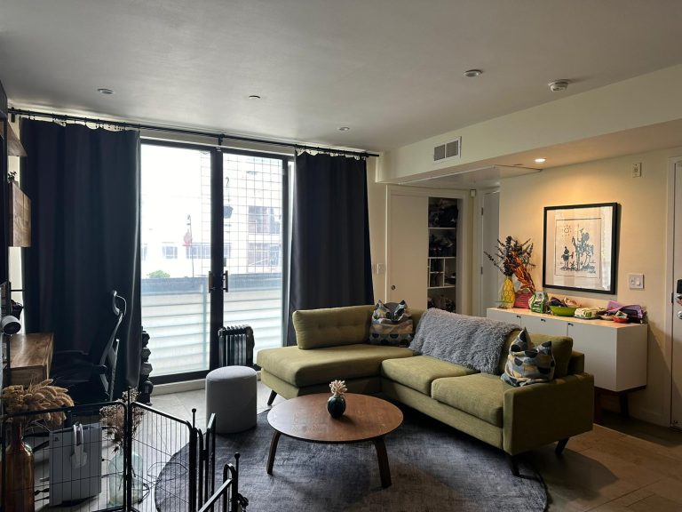 Apartment living area after a professional house cleaning